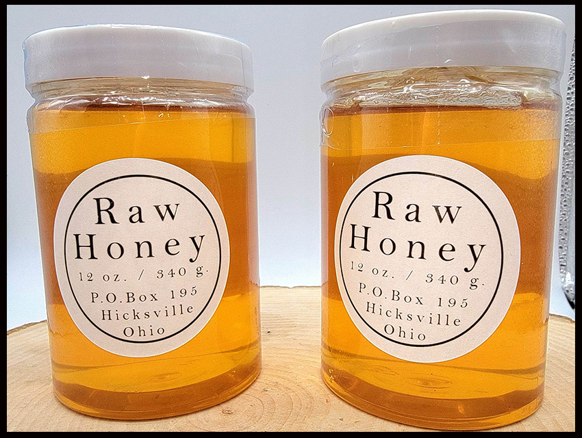 12 oz Plastic Bottle Of Honey Whispering Bees